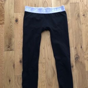 Black and lilac gymshark leggings size small